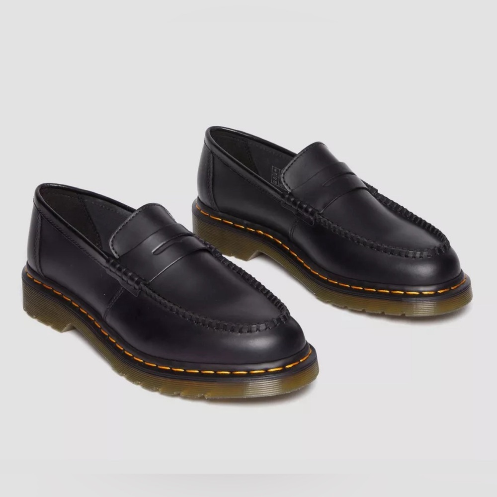 Dr. Martens Penton Smooth Leather Loafers - Black Penny Loafer